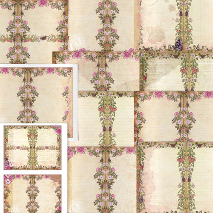 Natures Garden/Butterflies, Bugs & Berries Junk Journal Kit Bundle. (digital download)